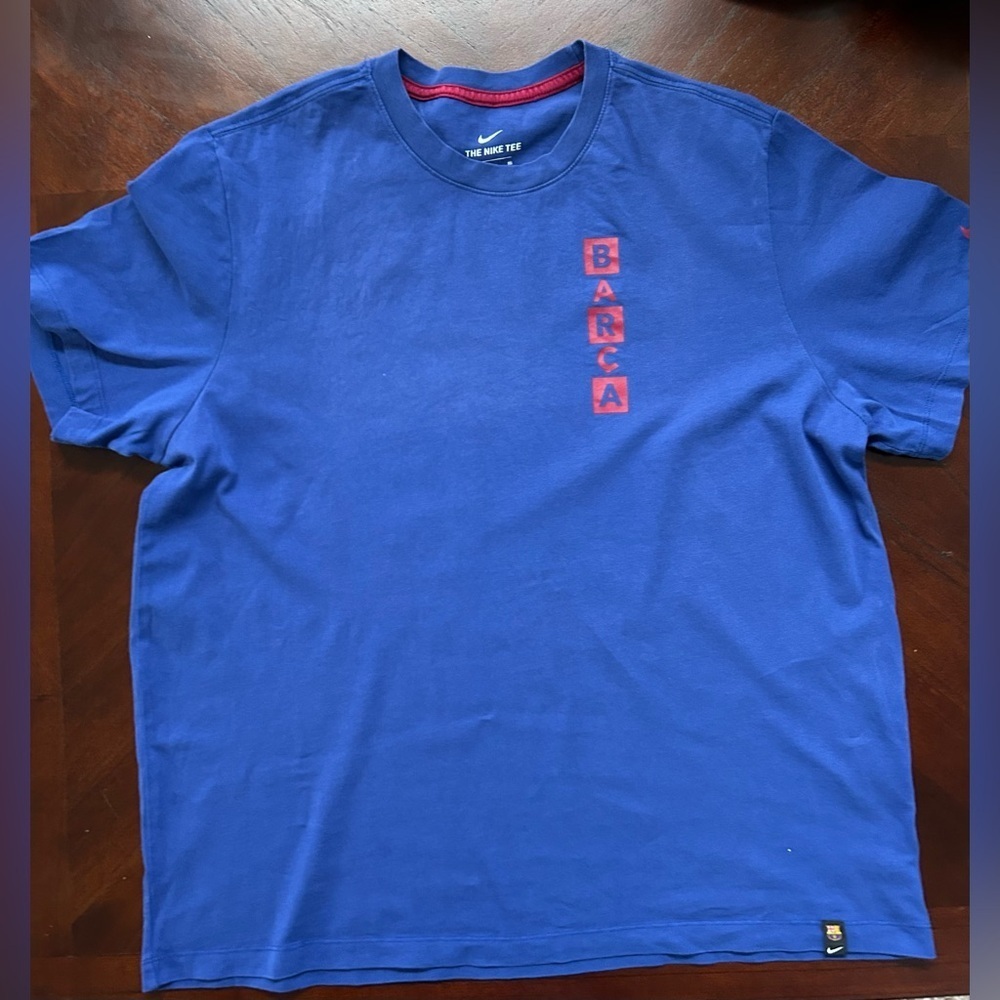 Barca Nike Blue T-Shirt size XL - Picture 2 of 11